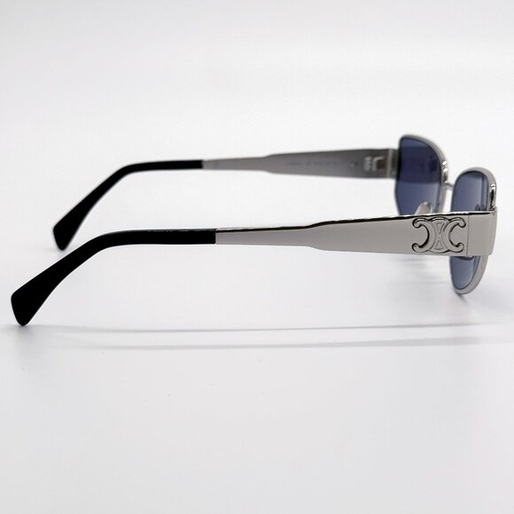NEW CL40293U 16V CELINE SUNGLASSES SILVER BLUE WOMEN EYEWEAR - Picture 7 of 10